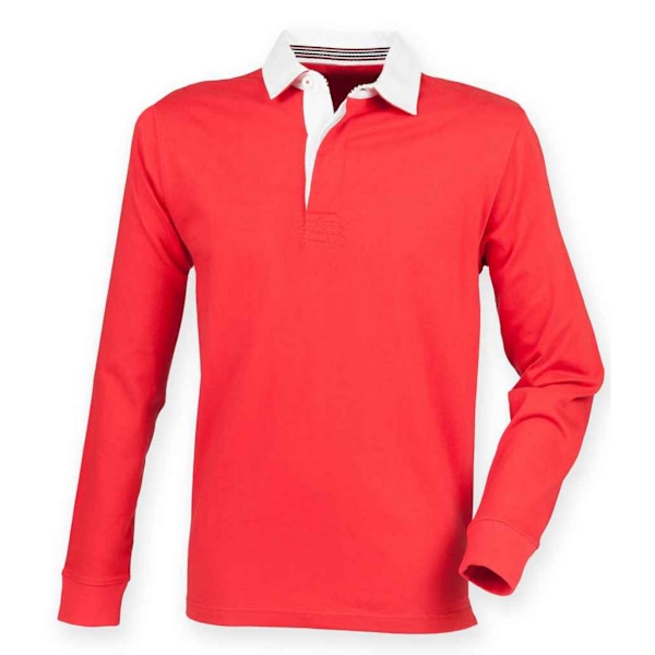 Front Row Premium Rugbytröja för män XL Röd Red XL