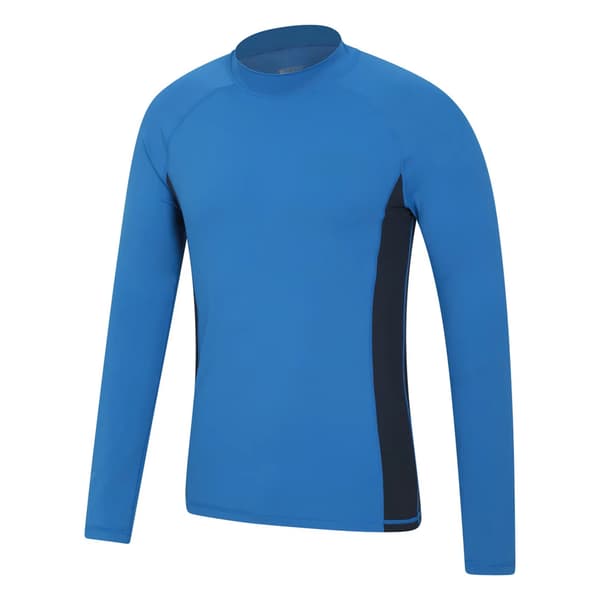 Mountain Warehouse Långärmad Rash Guard för män M Ljusblå Bright Blue M