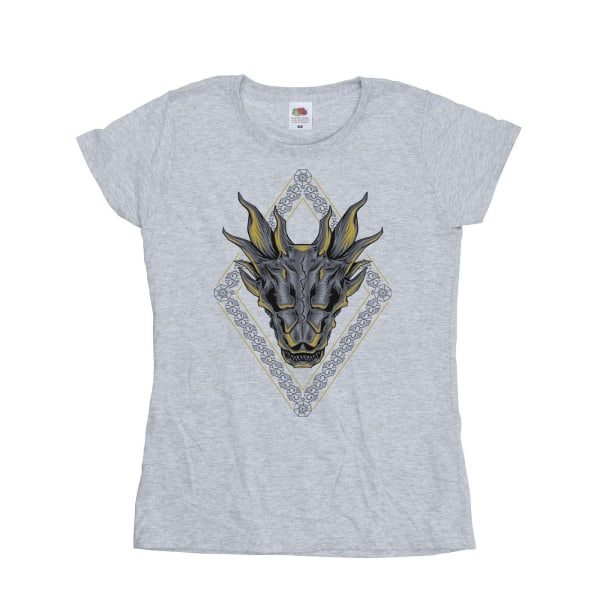 Game Of Thrones: House Of The Dragon Dam/Dam Dragonmönster Bomull T-shirt L Sports Grey Sports Grey L