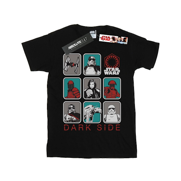 Star Wars Girls The Last Jedi Dark Side Multi Character Bomull Black 12-13 Years