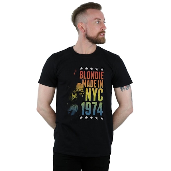 Blondie Mens Rainbow NYC T-Shirt 3XL Svart Black 3XL