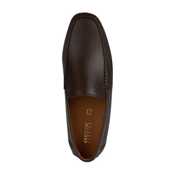 Geox Herr U Kosmopolis Läder Grip Loafers 9 UK Mörkbrun Dark Brown 9 UK