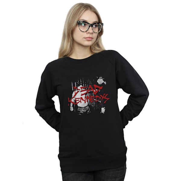 Dead Kennedys Dam/Kvinnors Polis Lastbil Pojkvän Passform Sweatshirt Black S
