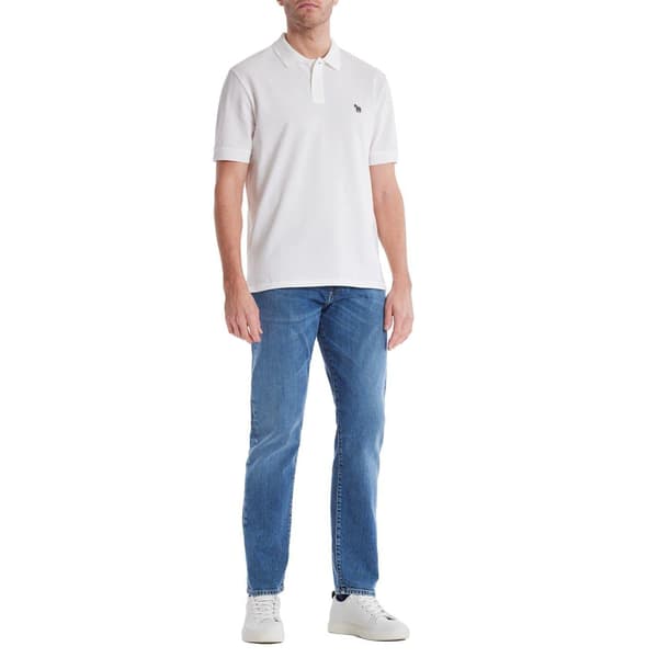 Paul Smith Herr Zebra Regular Pikétröja S Vit White S