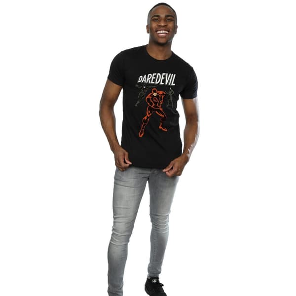 Marvel Herr Daredevil Pose T-shirt S Svart Black S