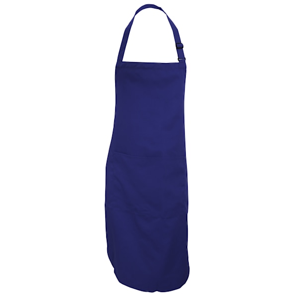 Dennys Vuxen Unisex Catering Haklappsförkläde Med Ficka En Storlek Na Navy Blue One Size