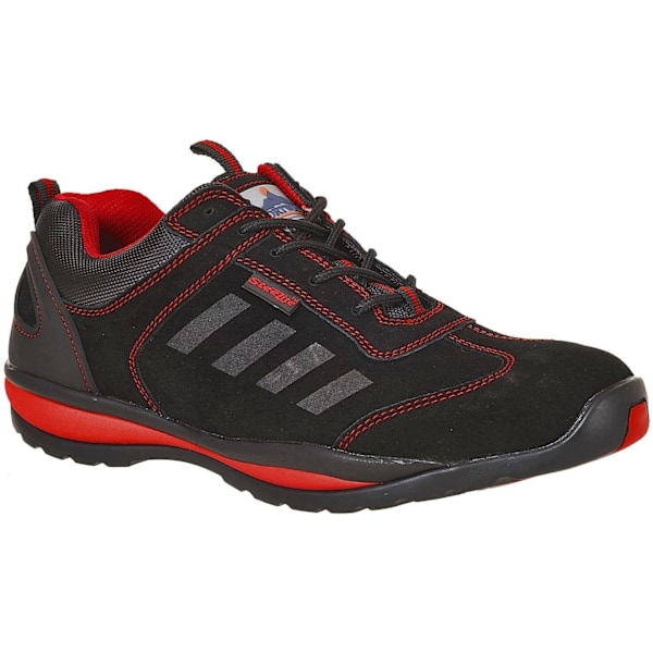 Portwest Steelite Lusum S1P HRO mockaskinn säkerhetsskor 7 UK Bl Black/Red 7 UK