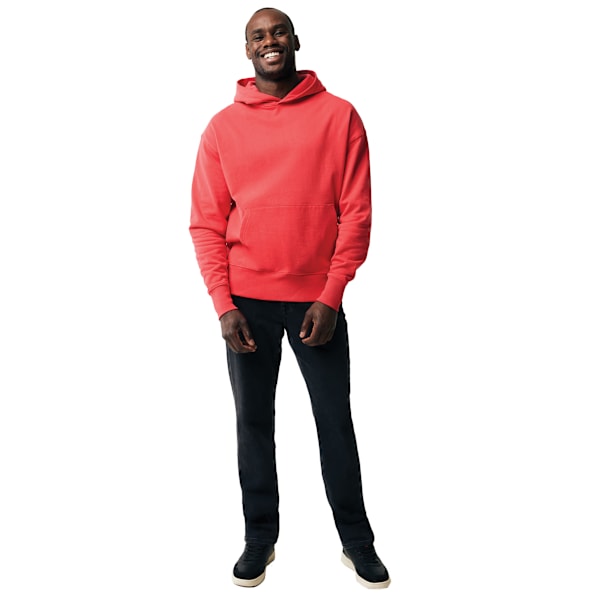 Iqoniq Unisex Vuxen Yoho Återvunnen Bomull Relaxed Fit Hoodie L L Luscious Red L