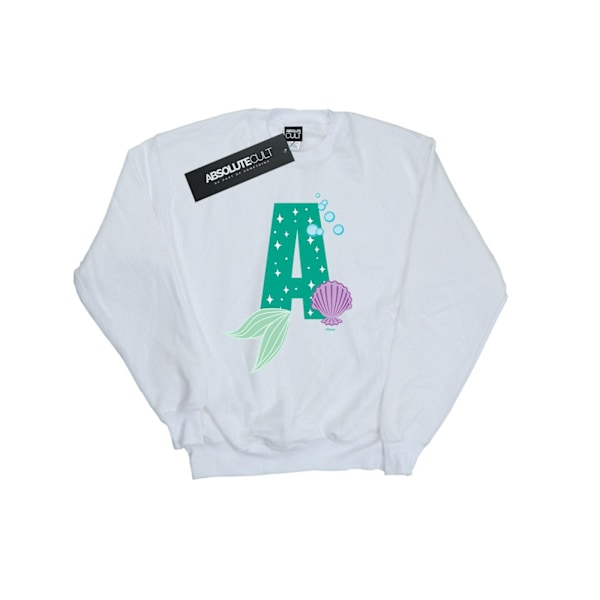 Disney Boys Alphabet A Is For Ariel Sweatshirt 7-8 År Vit White 7-8 Years