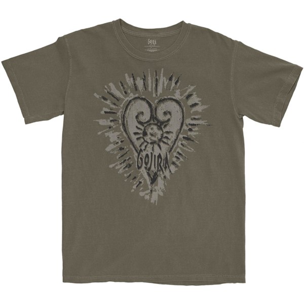 Gojira Unisex Adult Fortitude Heart Bomull T-shirt M Dust Dust M