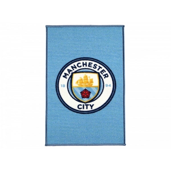 Manchester City FC Official Football Crest Rug One Size Multico Multicoloured One Size