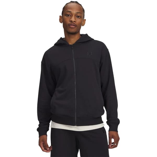 Under Armour Herr Rival Full Zip Hoodie L Svart Black L