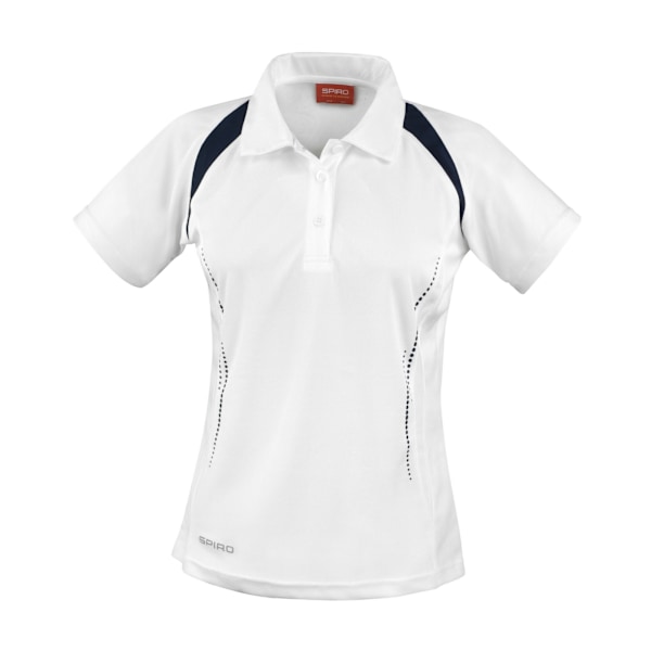 Spiro Dam/Dam Team Spirit Poloskjorta 8 UK Vit/Marinblå White/Navy 8 UK