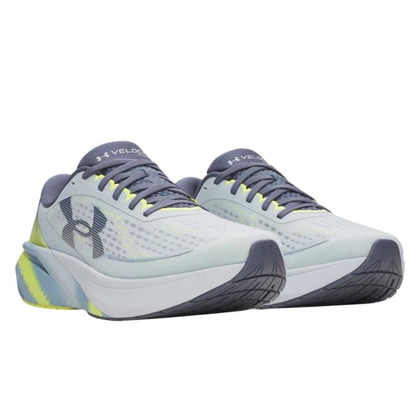 Under Armour Herr Velociti Pace Skor 8 UK Grå Blå Grey Blue 8 UK
