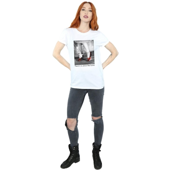 The Wizard Of Oz Dam/Damer Rubin Tofflor Foto Bomull Pojkvän T-Shirt M Vit White M
