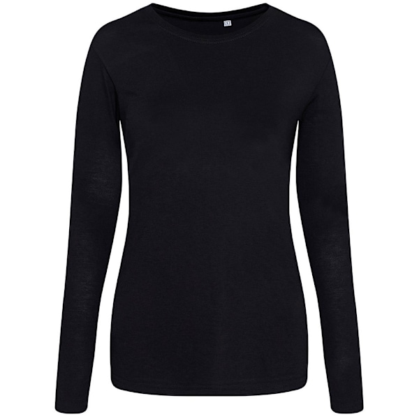 Awdis Dam/Kvinnor Triblend Långärmad T-shirt S Solid Black Solid Black S