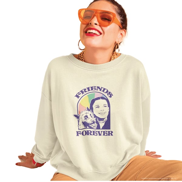 Trollkarlen från Oz Unisex Vuxen Friends Forever Sweatshirt M Vani Vanilla M