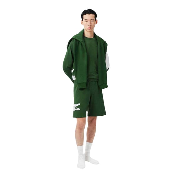 Lacoste Herr Fleece Lounge Shorts S Grön Green S