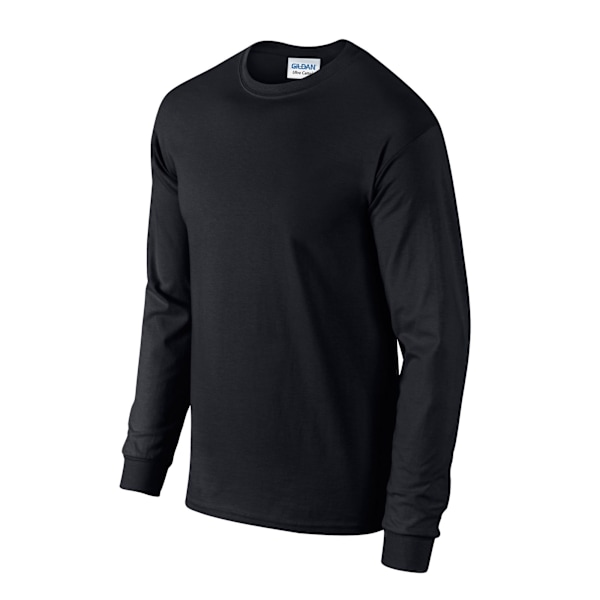 Gildan Unisex Vuxen Ultra Plain Bomull Långärmad T-shirt 3XL Black 3XL
