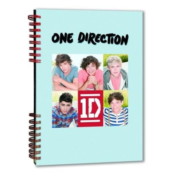 One Direction 5 Headshots Wirebound Notebook One Size Multicolo Multicoloured One Size
