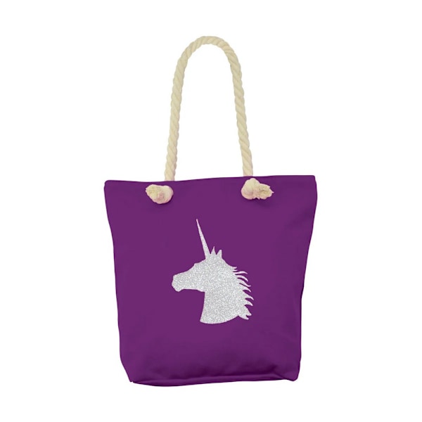Hy Unicorn Tote Bag One Size Lila Purple One Size