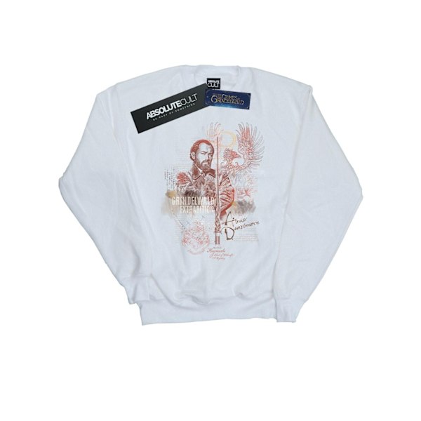 Fantastiska vidunder Mäns Albus Dumbledore Sweatshirt 3XL Vit White 3XL