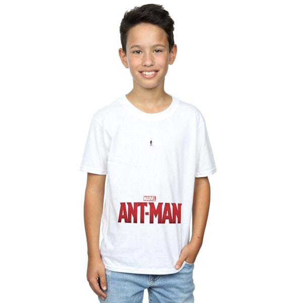 Marvel Boys Ant-Man Ant Sized Logo T-Shirt 5-6 år Vit White 5-6 Years