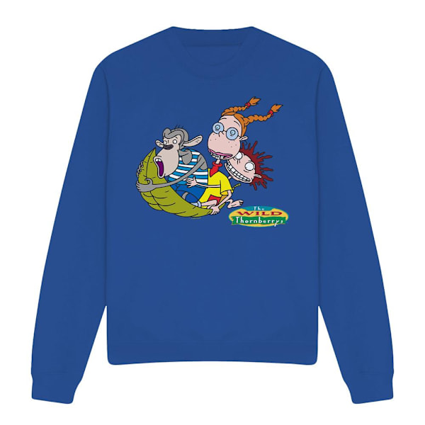 The Wild Thornberrys Unisex Vuxen På Löv Eliza Darwin & Donny Royal Blue XL