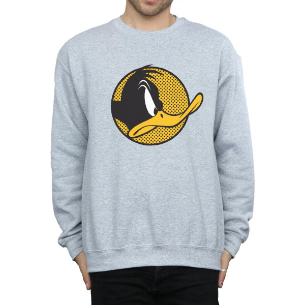 Looney Tunes Herr Daffy Duck Prickig Profil Sweatshirt S Sport Sports Grey S