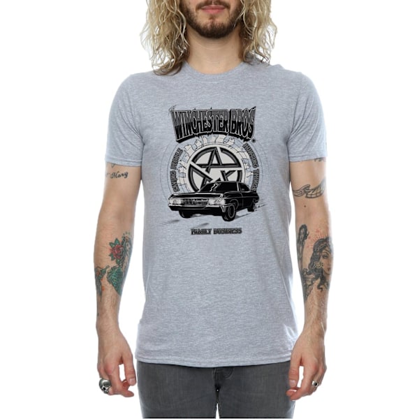 Supernatural Mens Winchester Bros T-Shirt M Sports Grey Sports Grey M