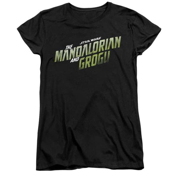 Star Wars Mandalorian Dam/Dam Grogu Wave Ringspun Bomull Black L