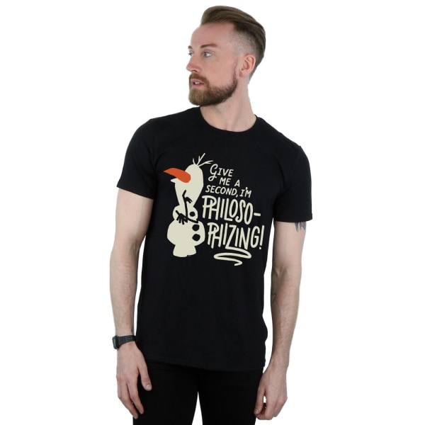 Disney Mens Frozen 2 Olaf Philosophizing T-Shirt XL Svart Black XL