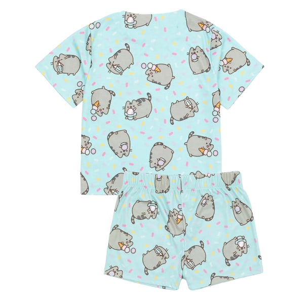 Pusheen Flickor Pyjamas Set (2-pack) 9-10 år Blå/ Blue/Pink 9-10 Years