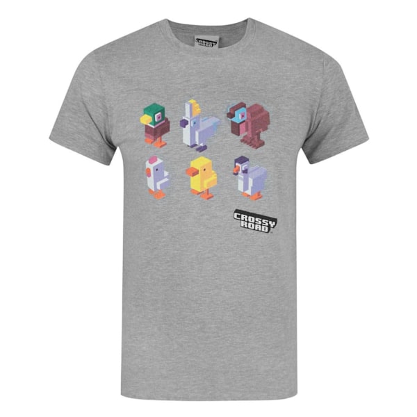 Crossy Road Officiell Karaktär Design T-shirt Medium Light Light Grey Medium