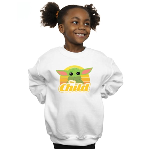 Star Wars Girls The Mandalorian The Child Retro Sweatshirt 12-1 White 12-13 Years