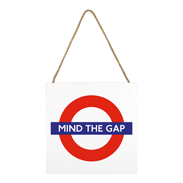 Transport For London Mind The Gap Träkloss 2,7cm x 20cm x 2 White/Red/Blue 2.7cm x 20cm x 20cm