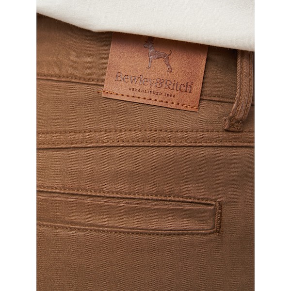 Bewley & Ritch Herr Tasman Chinos 34R Mörk Sten Dark Stone 34R