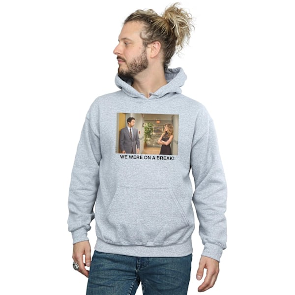 Friends Mens We Were On A Break Hallway Hoodie M Sports Grey Sports Grey M