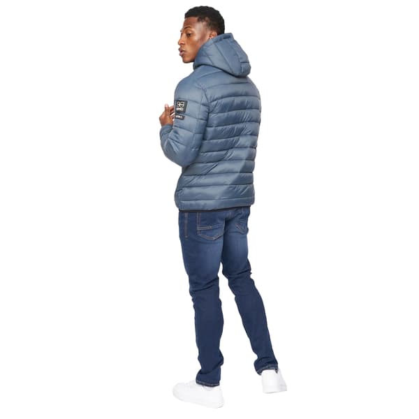 Crosshatch Herr Gattering Jacka XL Denimblå Denim Blue XL