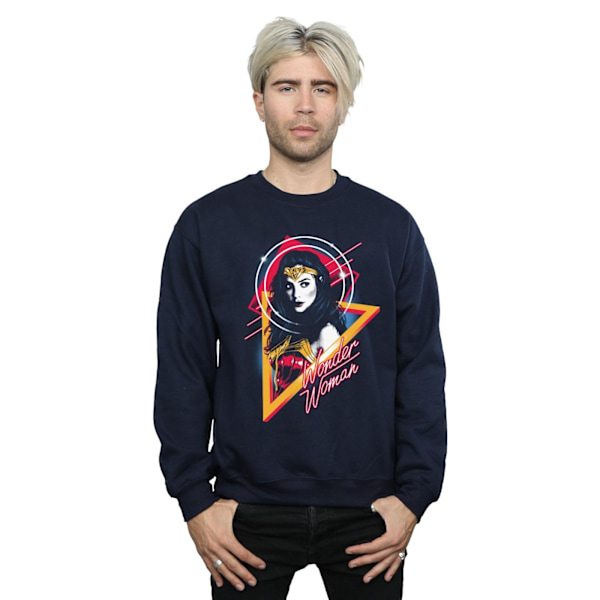 DC Comics Herr Wonder Woman 84 Diana 80-talets Triangel Sweatshirt S Navy Blue S