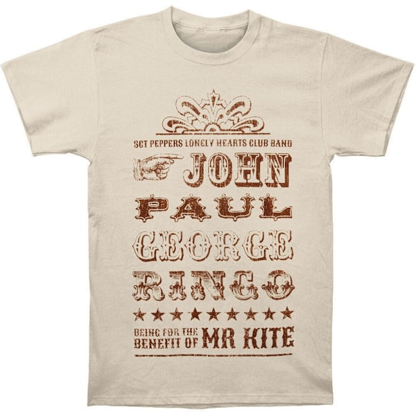 The Beatles Unisex Adult Mr Kite T-Shirt S Sand Sand S