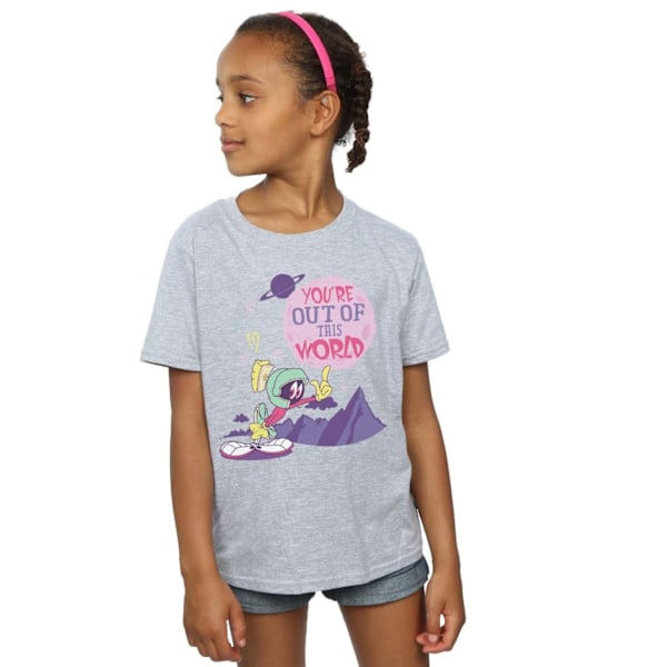 Looney Tunes Girls You´re Out Of This World Bomull T-shirt 12-1 Sports Grey 12-13 Years