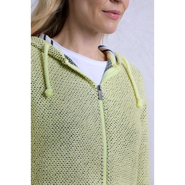 Weird Fish Dam/Dam Chicoa Macaroni Hoodie med Full Dragkedja, Storlek 16 UK Celery 16 UK