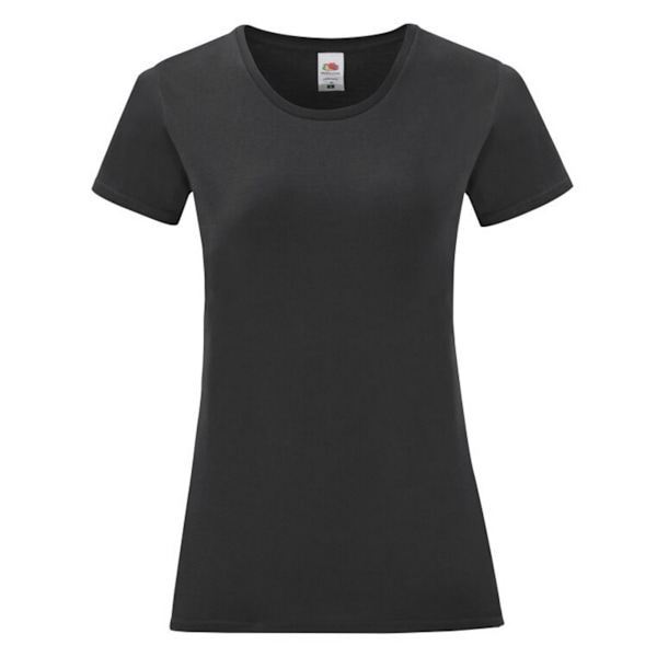 Fruit of the Loom Womens/Ladies Iconic 150 T-Shirt M Svart Black M