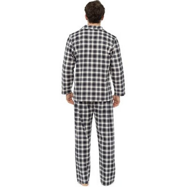 Tom Franks Herr Traditionell Rutig Pyjamas L Grå Grey L