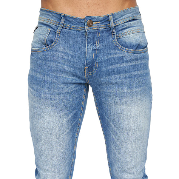 Duck And Cover Maylead Slim Jeans 36S Light Wash för män Light Wash 36S