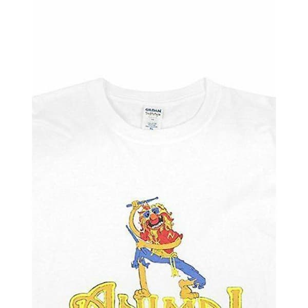 The Muppets Mens Animal Drummer T-Shirt S Vit White S