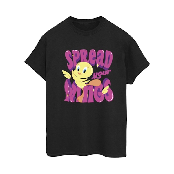 Looney Tunes Dam/Damer Tweeday Spread Your Wings Bomull Pojkvän Black XXL