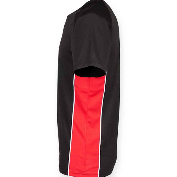 Finden & Hales Performance Panel T-shirt för män XL Svart/Röd/Vit Black/Red/White XL