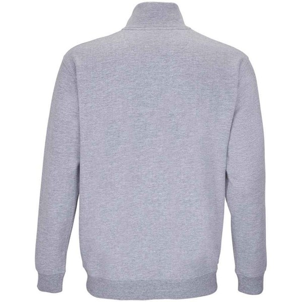 SOLS Unisex Adult Conrad Marl Quarter Zip Sweatshirt S Grå Mar Grey Marl S